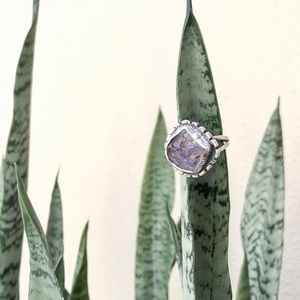 Amethyst sterling silver ring